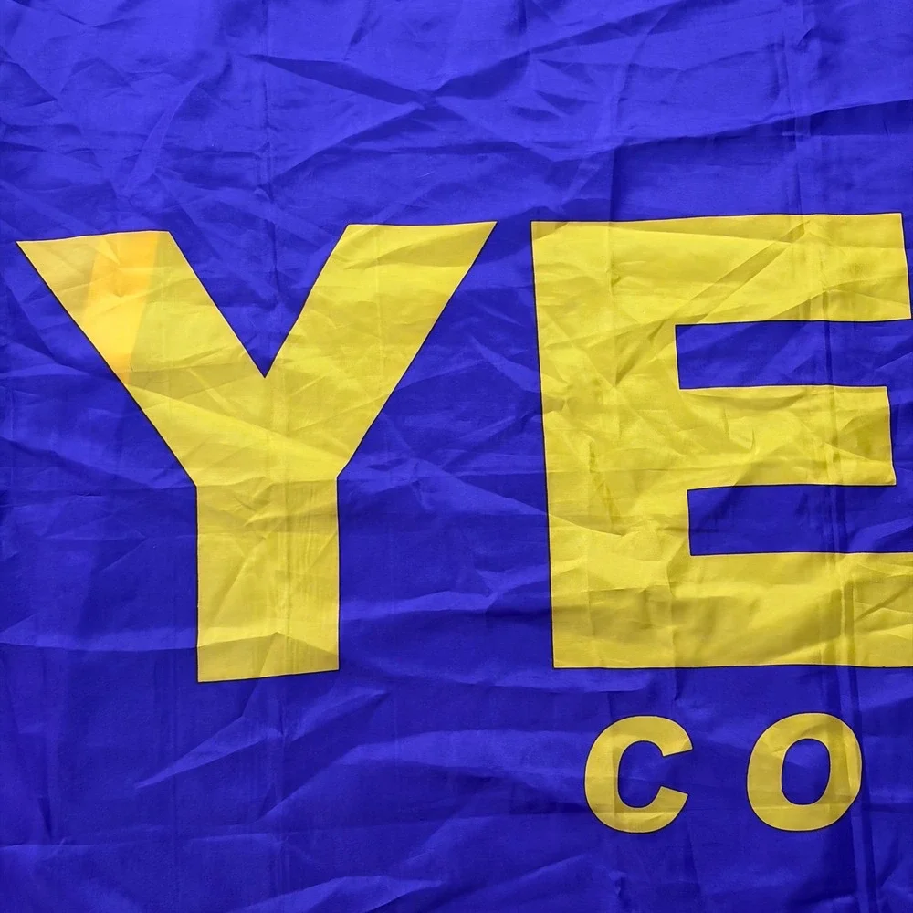 YETI Coolers Logo Flag Banner 3x5 Purple/Gold LSU Vikings Lakers Colors Grommets